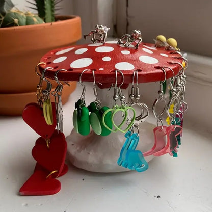 Mushroom Earring Holder  🍄✨