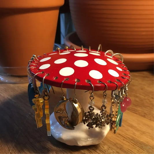 Mushroom Earring Holder  🍄✨