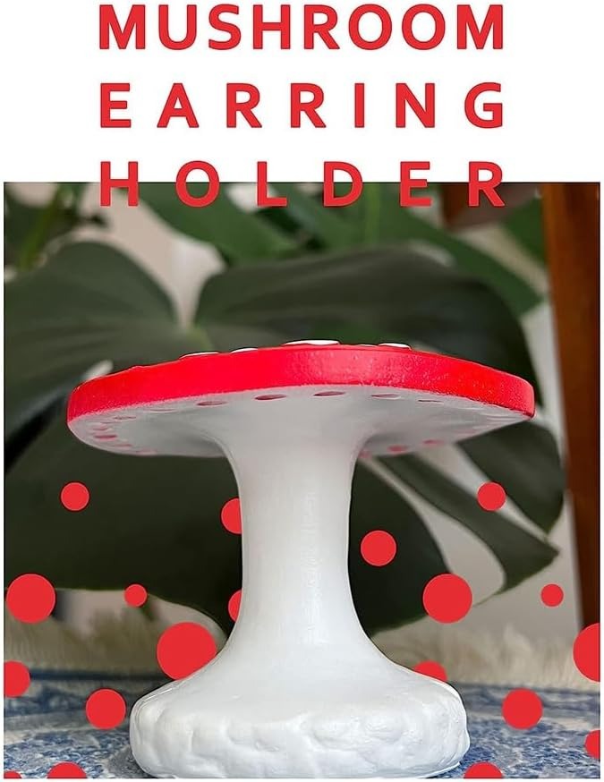 Mushroom Earring Holder  🍄✨