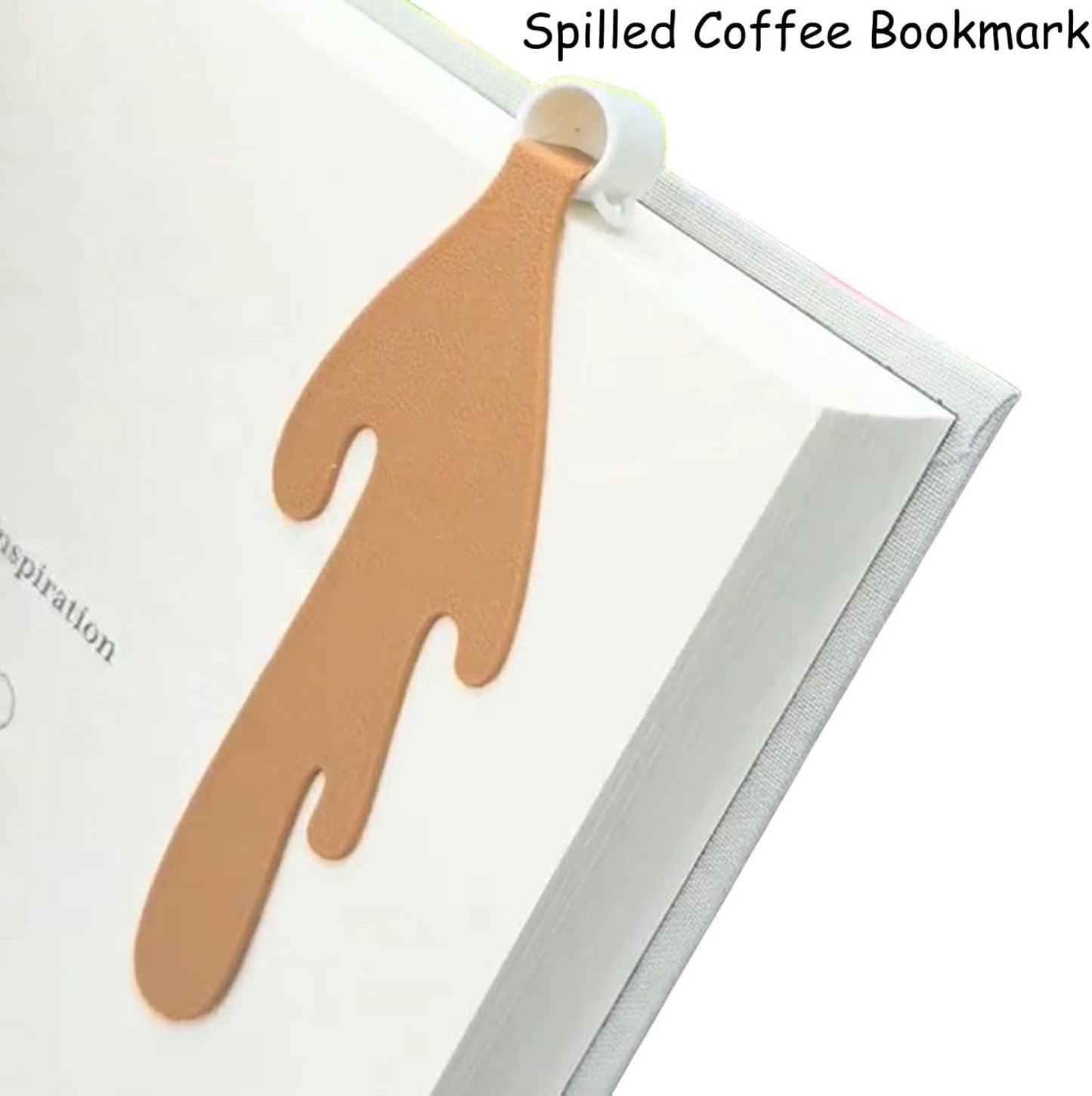 Coffee & Tea Splash Bookmark ☕📖
