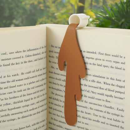 Coffee & Tea Splash Bookmark ☕📖