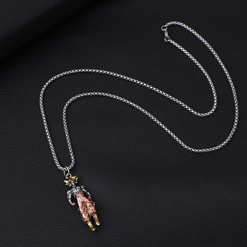 Man Fashion Cool Son Goku Pendant Anime Dragon Necklace