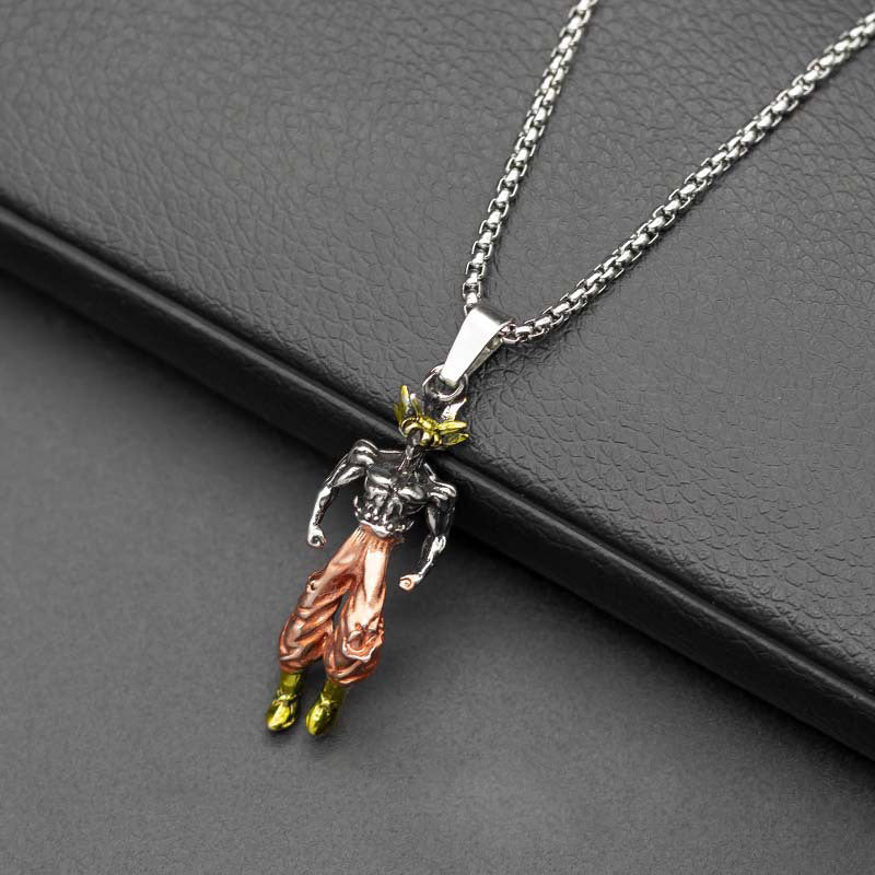 Man Fashion Goku Pendant Anime Dragon Necklace ( 1 Pair)