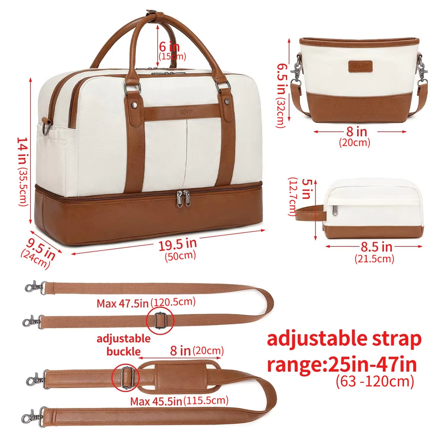 Large Canvas Travel Bag