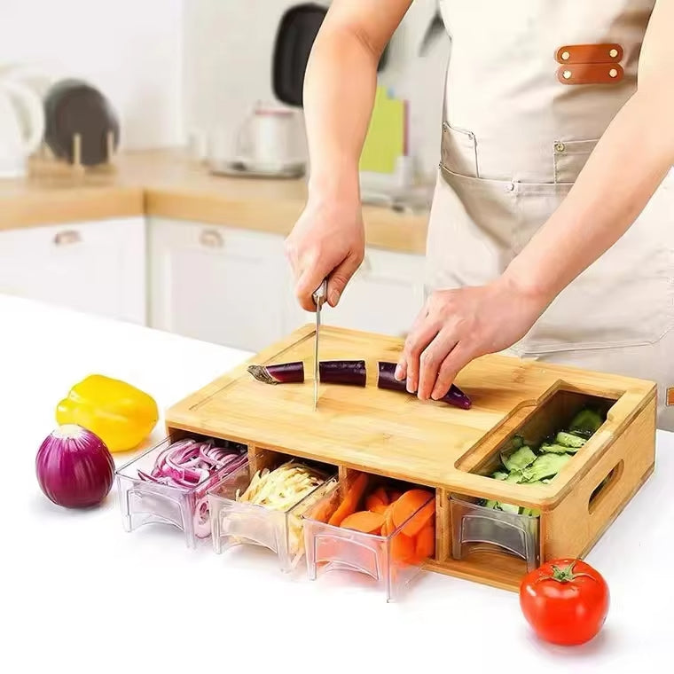 Walnut Solid Wood Multi-Functional Cutting Board Set