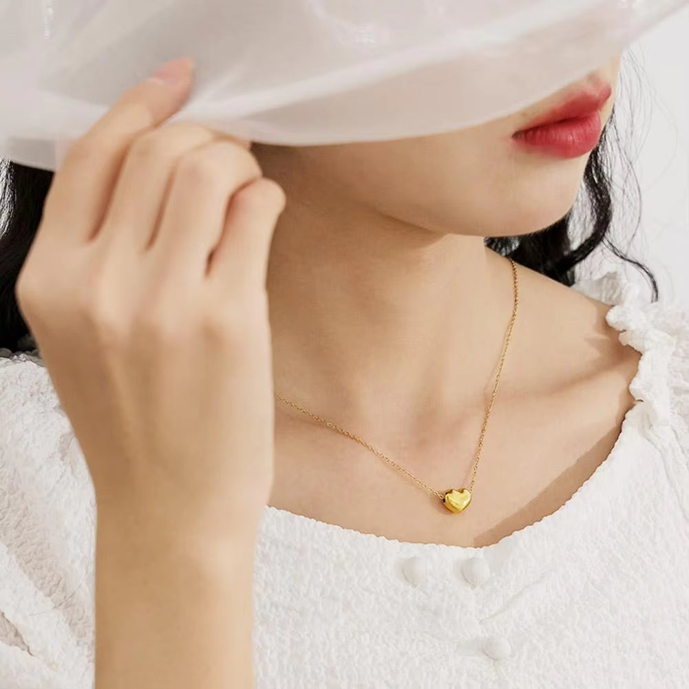 Vintage Love Heart Pendant Necklace