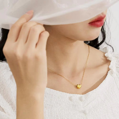 Vintage Love Heart Pendant Necklace