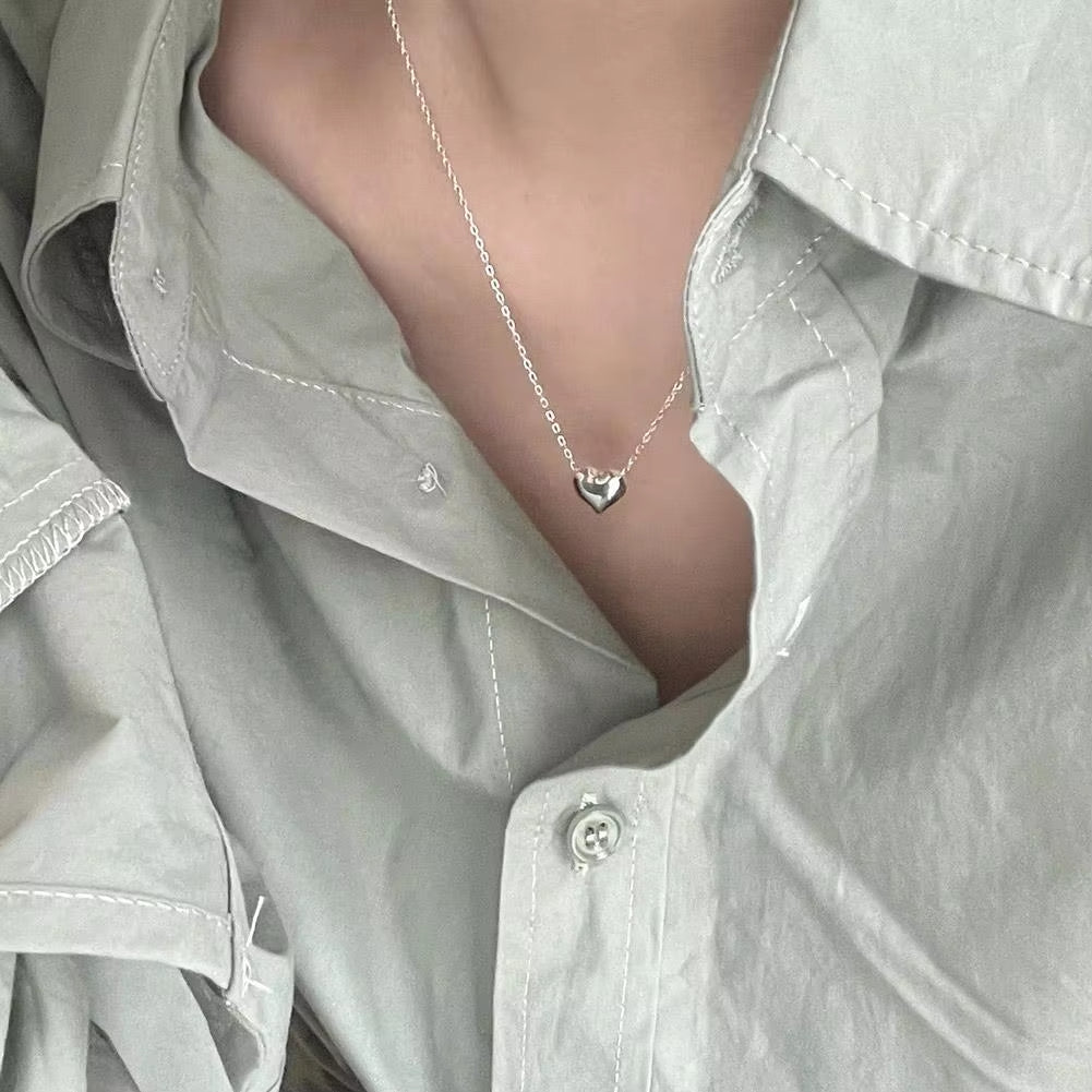 Vintage Love Heart Pendant Necklace