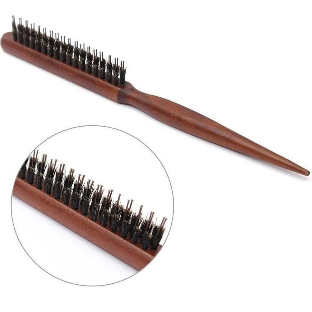 Natural Boar Bristle Hair Fluffy Comb