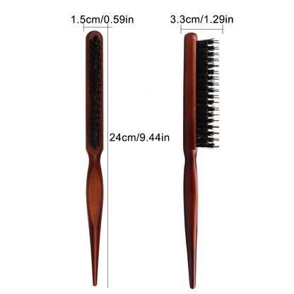 Natural Boar Bristle Hair Fluffy Comb