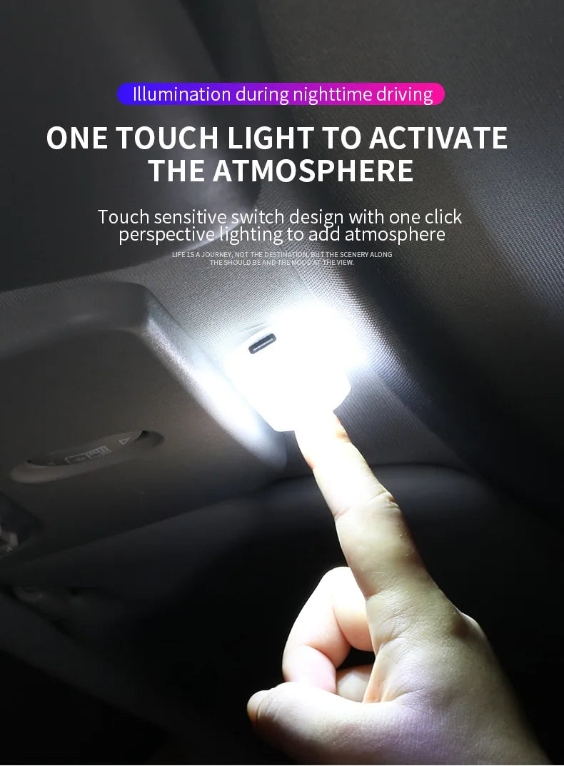 Car Mini Touch Light USB Charging