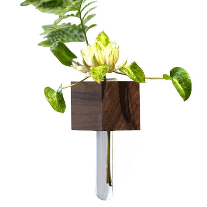 Solid Wood Magnetic Refrigerator Flower Rack