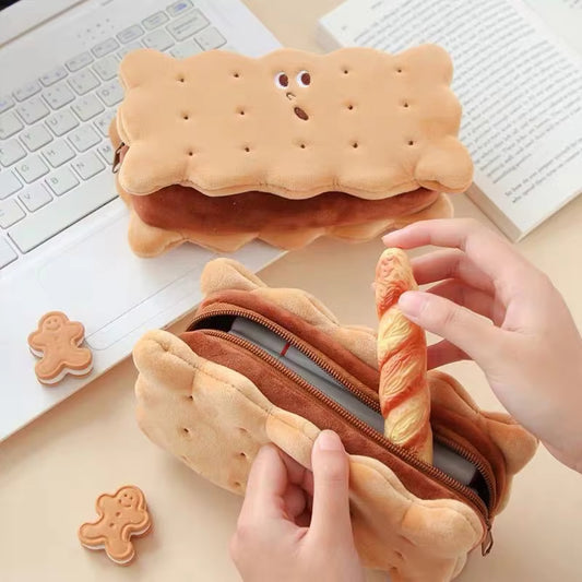 Cute Biscuit Shape Pencil Box
