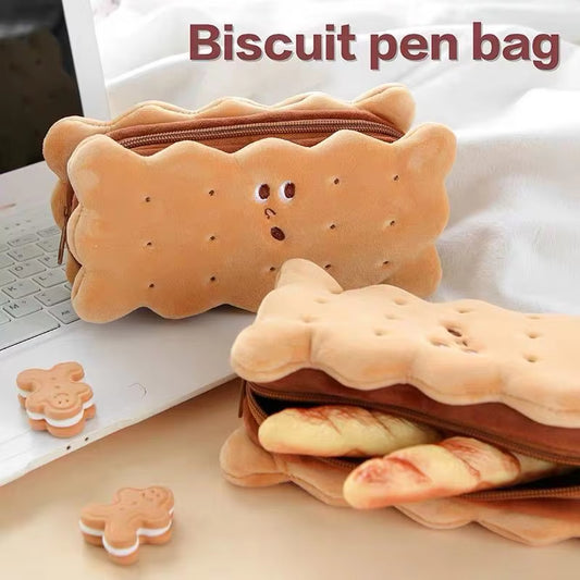 Cute Biscuit Shape Pencil Box