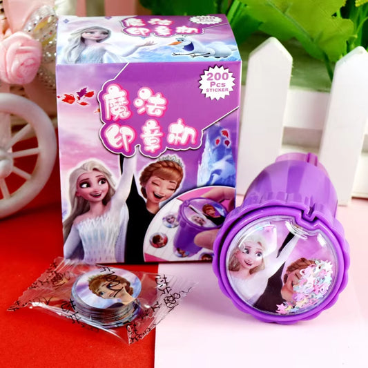 Sanio Hello Kitty Kuromi Cartoon Ice Magic Seal Sticker Machine