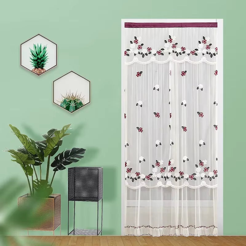 Lace Embroider Net Door Curtains