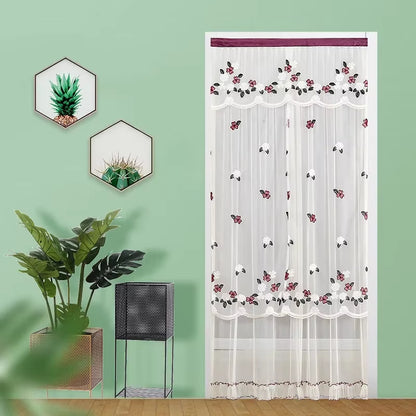 Lace Embroider Net Door Curtains