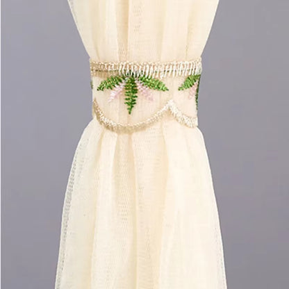 Lace Embroider Net Door Curtains