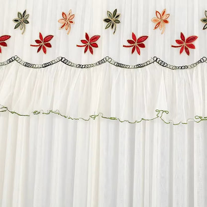 Lace Embroider Net Door Curtains