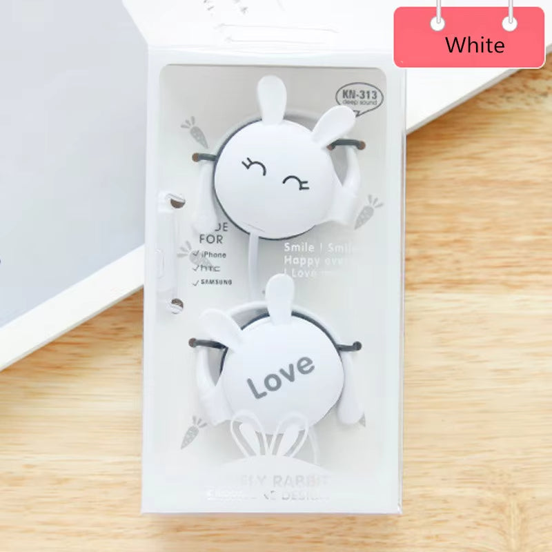 Cute Rabbit Wired earphone With Ear-hook Sports