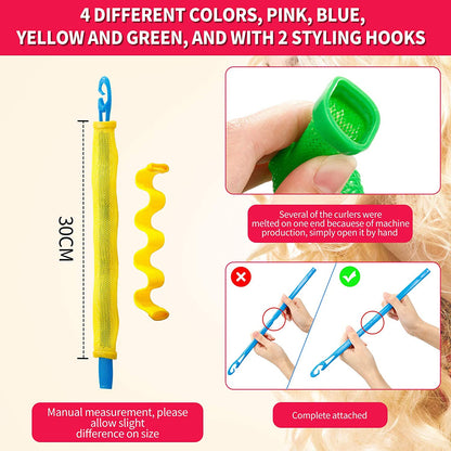 Reusable Hair Curlers ( Pack of 12 )