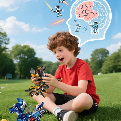 2-in-1 Magnetic Cars That Transform into Dragon and Unicorn