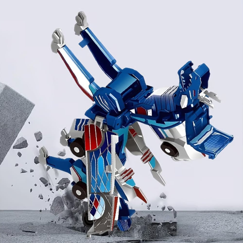 2-in-1 Magnetic Cars That Transform into Dragon and Unicorn