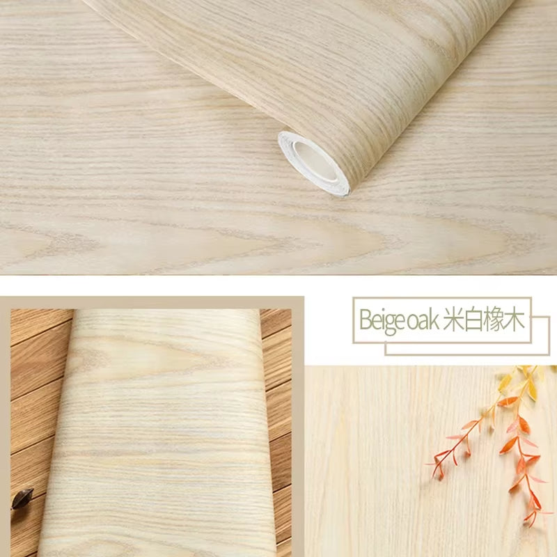 Waterproof Wood Vinyl Wallpaper Self Adhesive wallpapers