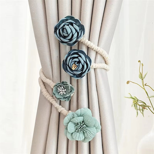 Flower Curtain Tiebacks pack of 2