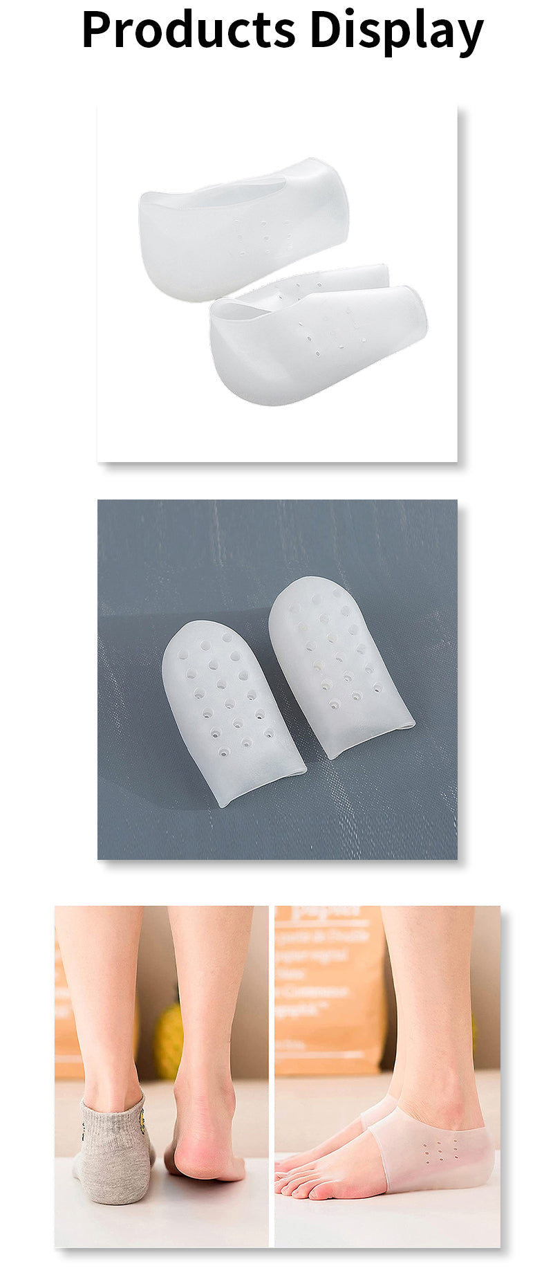 Silicone gel Height Increase Insoles