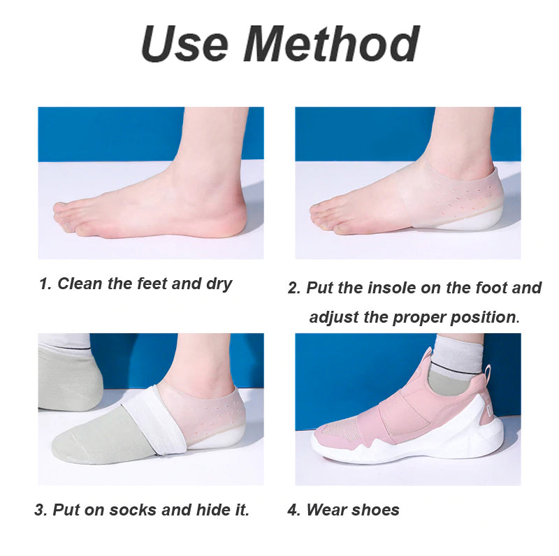 Silicone gel Height Increase Insoles