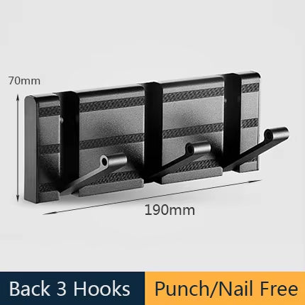 Foldable Steel Coat Rack Wall Hanger Shelves