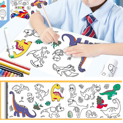Imported Children's Coloring Drawing Roll Sticker
