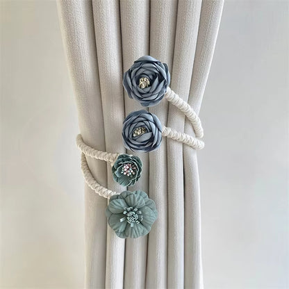 Flower Curtain Tiebacks pack of 2