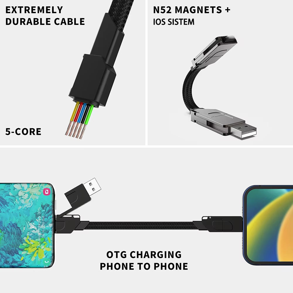 4 in 1 Multi fast charging Cable