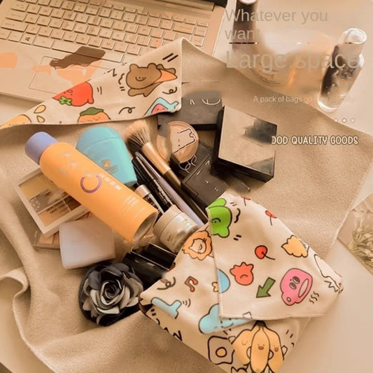 Reusable Folding Cosmetic Bag Wrap