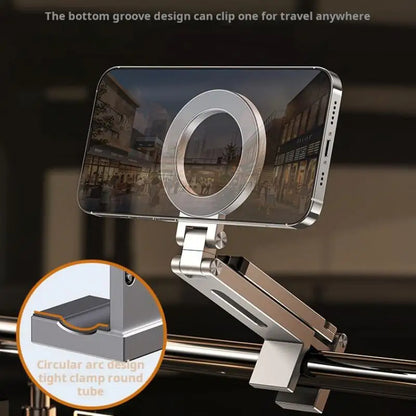 Magnetic Phone Holder Aluminum Alloy 360° Rotating