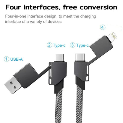 4 in 1 Multi fast charging Cable