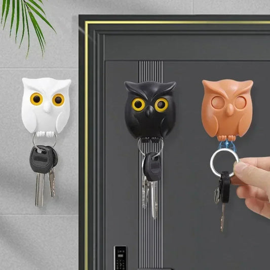 3 PCS Owl Key Holder - Automatic Open Close Eyes