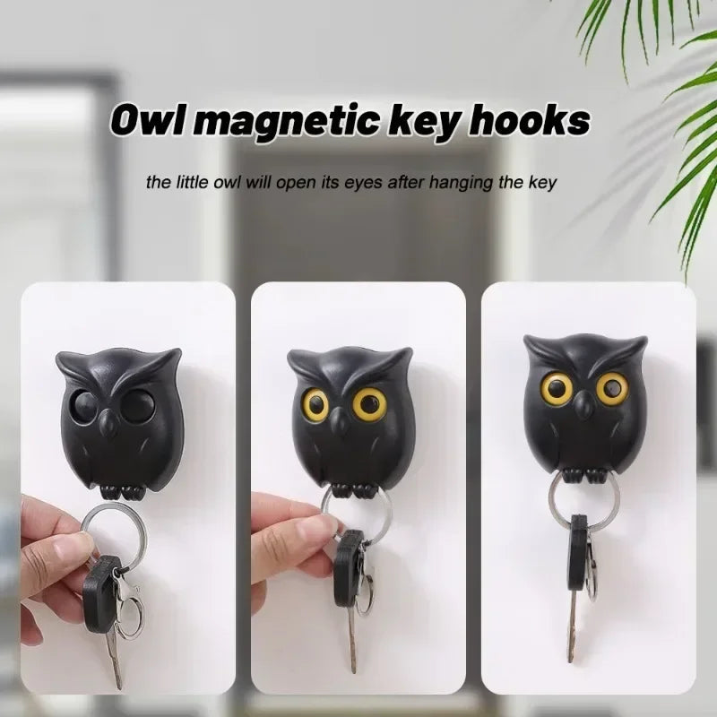 3 PCS Owl Key Holder - Automatic Open Close Eyes