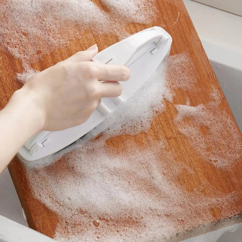 Foldable Kitchen Cleaning Brush With Handle