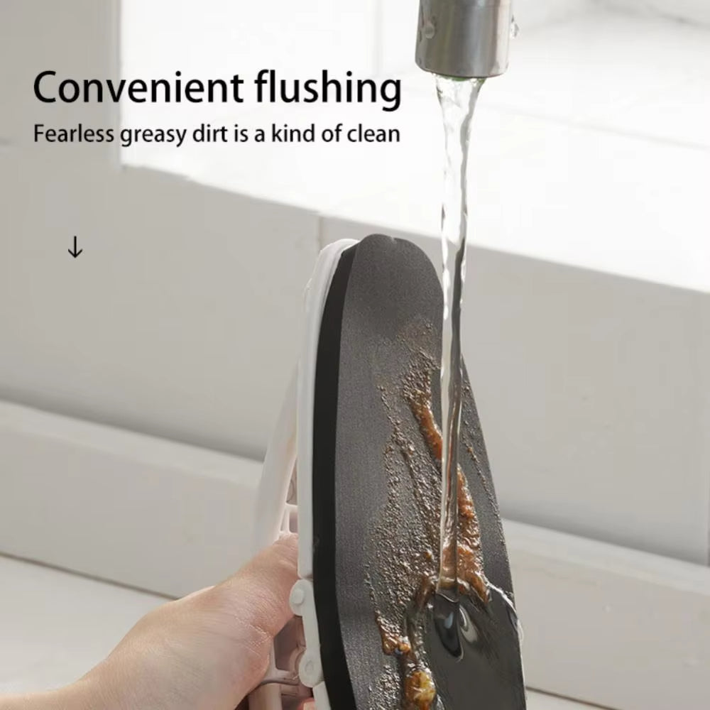 Foldable Kitchen Cleaning Brush With Handle