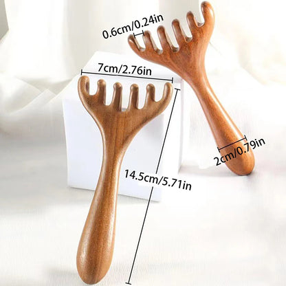 Wooden Head Massager Scalp
