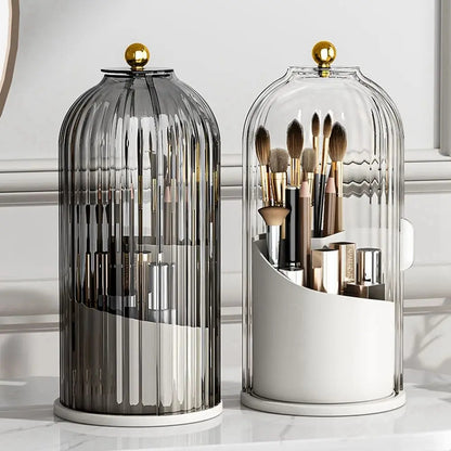 Plastic 360° Rotating Makeup Brush Holder