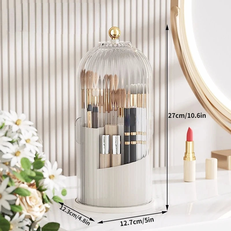 Plastic 360° Rotating Makeup Brush Holder