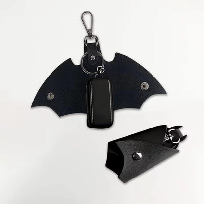 Batman Leather Keychain 🦇🔑