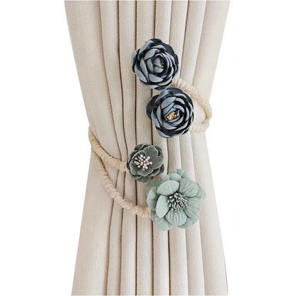 Flower Curtain Tiebacks pack of 2