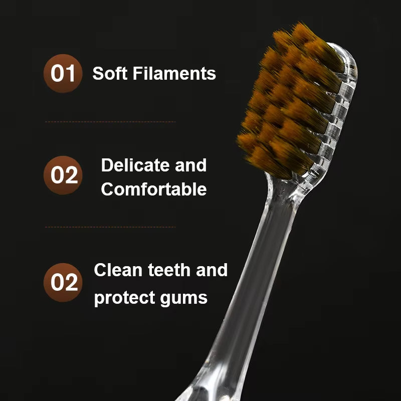 1Pcs Ultra Soft Portable Manual Travel Toothbrush