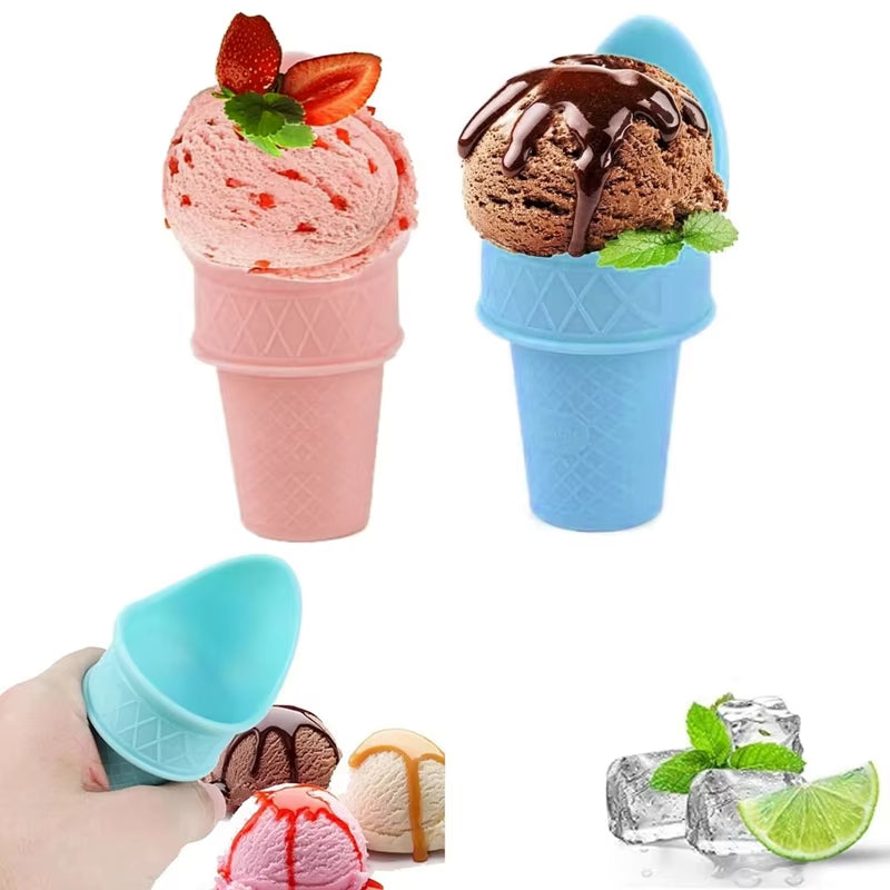 4Pcs Ice Cream Cup Ice Cream Cone