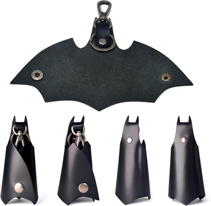 Batman Leather Keychain 🦇🔑